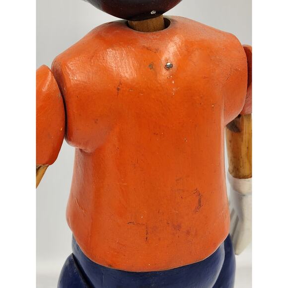 Rare Disney Mickey Mouse Marionette Puppet On Stand Vintage Collectible Wood 17" - Picture 9 of 15